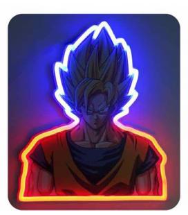 Goku mural neon 30 cm dragon ball z - Imagen 1