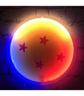 Bola de dragon mural neon 30 cm dragon ball z - Imagen 1