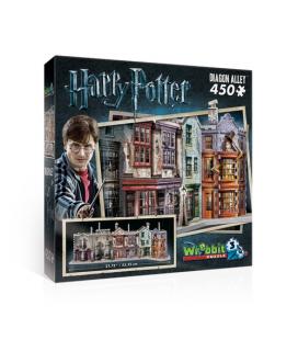 Wrebbit 3D Harry Potter Diagon Alley 450 pcs puzle 3D - Imagen 1