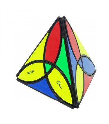 Cubo de rubik qiyi clover pyraminx negro - Imagen 1