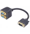 Gembird Cable Divisor VGA 1xHD15(M) 2xHD15(H) 0.2M - Imagen 3