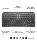 Logitech MX Keys Mini teclado RF Wireless + Bluetooth QWERTY Español Grafito - Imagen 7