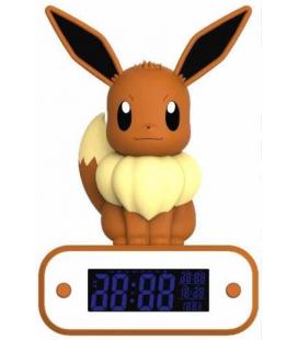 Lampara led reloj despertador teknofun madcow entertainment pokemon eevee 20 cm - Imagen 1