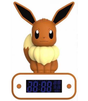 Lampara led reloj despertador teknofun madcow entertainment pokemon eevee 20 cm - Imagen 1