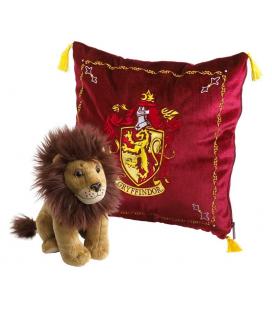 Peluche pack the noble collection harry potter leon mascota gryffindor + cojin gryffindor