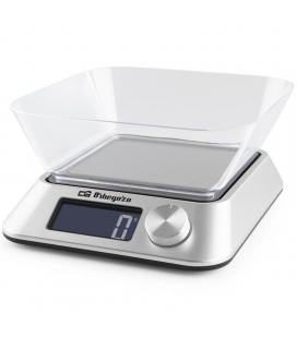 Báscula de cocina electrónica orbegozo pc 1030/ hasta 5kg/ plata - Imagen 1