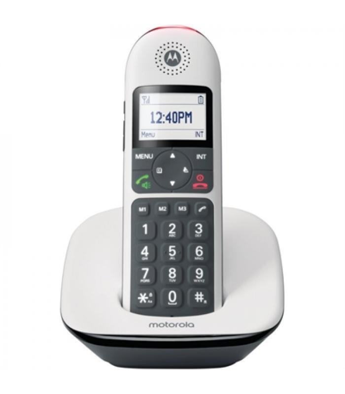 Pera transferencia de dinero manual MOTOROLA CD5001 Telefono DECT Teclas Grandes Blanc