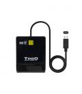 TooQ Lector de Tarjetas Inteligentes DNIe SIM USB-C, Negro - Imagen 4