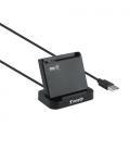 TooQ Lector de Tarjetas Inteligentes DNIe VISION USB 2.0, Negro - Imagen 2