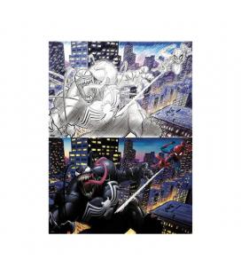 Puzzle para rascar prime 3d marvel spiderman vs venom 150 piezas - Imagen 1