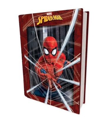 Puzzle libro lenticular prime 3d marvel spiderman 300 piezas - Imagen 1