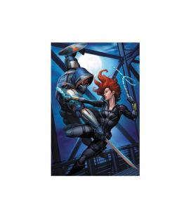 Puzzle lenticular prime 3d marvel black widow y taskmaster 200 piezas