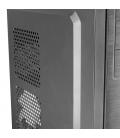 Tacens 2INITIOX, Caja PC Semitorre ATX, Ventilador 12cm, Frontal Aluminio Pulido, Negro - Imagen 4