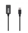 AISENS Cable USB 3.0 Prolongador Con Amplificador, Tipo A/M-A/H, Negro, 5.0m - Imagen 1