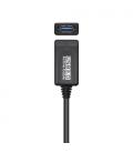 AISENS Cable USB 3.0 Prolongador Con Amplificador, Tipo A/M-A/H, Negro, 5.0m - Imagen 2