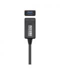 AISENS Cable USB 3.0 Prolongador Con Amplificador, Tipo A/M-A/H, Negro, 5.0m - Imagen 2