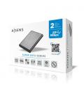 AISENS Caja Externa 2.5" ASE-2525GR 9.5mm SATA A USB 3.0 / USB 3.1 Gen1, Gris - Imagen 4