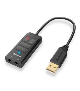 TARJETA DE SONIDO SHARKOON SB2 USB 2X3.5MM TRRS JACK - Imagen 1