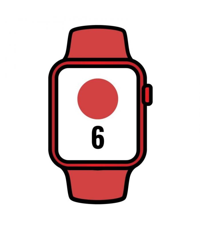 Apple watch series 6 m06r3ty - a - gps - cell 40mm - rojo