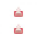 Nanocable Cable Red Latiguillo RJ45 CAT.6 UTP AWG24, Rojo, 25 cm - Imagen 3