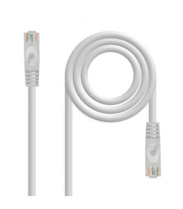Nanocable Cable Red Latiguillo RJ45 LSZH CAT.6A UTP AWG24, Gris, 25 cm - Imagen 1