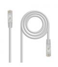 Nanocable Cable Red Latiguillo RJ45 LSZH CAT.6A UTP AWG24, Gris, 25 cm - Imagen 1