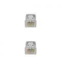 Nanocable Cable Red Latiguillo RJ45 LSZH CAT.6A UTP AWG24, Gris, 25 cm - Imagen 3