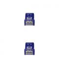 Nanocable Cable Red Latiguillo RJ45 LSZH CAT.6A UTP AWG24, Azul, 25 cm - Imagen 3