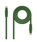 Nanocable Cable Red Latiguillo RJ45 LSZH CAT.6A UTP AWG24, Verde, 25 cm - Imagen 1