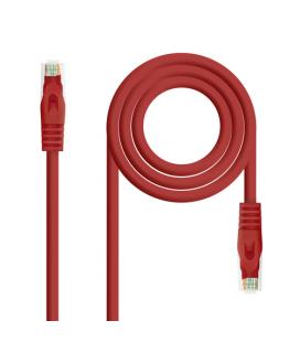 Nanocable Cable Red Latiguillo RJ45 LSZH CAT.6A UTP AWG24, Rojo, 25 cm - Imagen 1