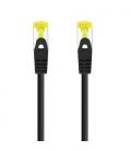 Nanocable Cable Red Latiguillo RJ45 LSZH CAT.6A SFTP AWG26, Negro, 25 cm - Imagen 2