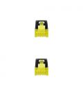 Nanocable Cable Red Latiguillo RJ45 LSZH CAT.6A SFTP AWG26, Negro, 25 cm - Imagen 3