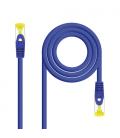 Nanocable Cable Red Latiguillo RJ45 LSZH CAT.6A SFTP AWG26, Azul, 25 cm - Imagen 1