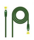 Nanocable Cable Red Latiguillo RJ45 LSZH CAT.6A SFTP AWG26, Verde, 25 cm - Imagen 1