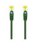 Nanocable Cable Red Latiguillo RJ45 LSZH CAT.6A SFTP AWG26, Verde, 25 cm - Imagen 2