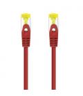 Nanocable Cable Red Latiguillo RJ45 LSZH CAT.6A SFTP AWG26, Rojo, 25 cm - Imagen 2