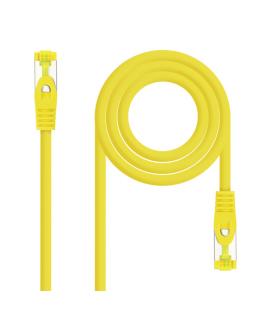 Nanocable Cable Red Latiguillo RJ45 LSZH CAT.6A SFTP AWG26, Amarillo, 25 cm - Imagen 1