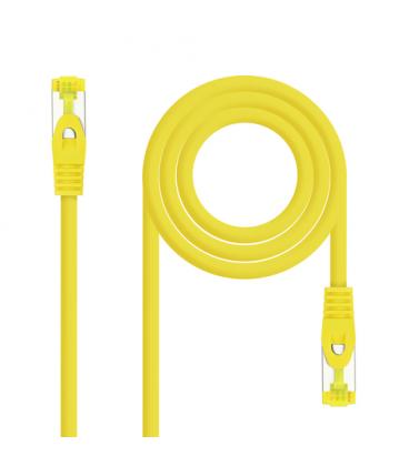 Nanocable Cable Red Latiguillo RJ45 LSZH CAT.6A SFTP AWG26, Amarillo, 25 cm - Imagen 1