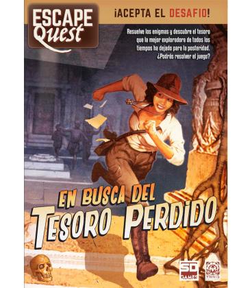 Juego de mesa escape quest 1: en busca del tesoro perdido formato libro pegi 12 - Imagen 1