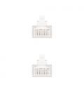 Nanocable Cable Red Latiguillo RJ45 CAT.6 UTP AWG24, Blanco, 30 cm - Imagen 3