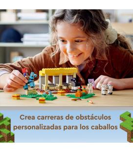 LEGO Minecraft 21171 El Establo de los Caballos, Juguete con Mini Figuras - Imagen 1