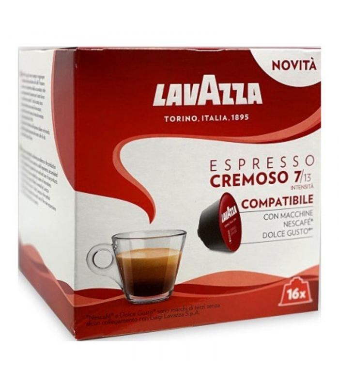 Cápsula lavazza espresso cremoso para cafeteras dolce gusto/ caja de 16