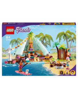 LEGO 41700 Friends Glamping En La Playa, Set de Tienda de Campaña de Juguete - Imagen 1