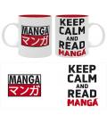Taza keep calm and read manga - Imagen 1
