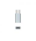 Nanocable Adaptador USB-C a Micro USB, USB-C/M-Micro B/H, Aluminio, Gris - Imagen 2