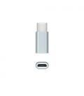 Nanocable Adaptador USB-C a Micro USB, USB-C/M-Micro B/H, Aluminio, Gris - Imagen 2
