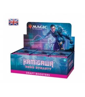 Juego de cartas caja de sobres draft wizard of the coast magic the gathering kamigawa neon dinasty 36 sobres ingles - Imagen 1