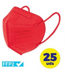 Mascarillas ffp2 club náutico / pack 25 uds/ rojo