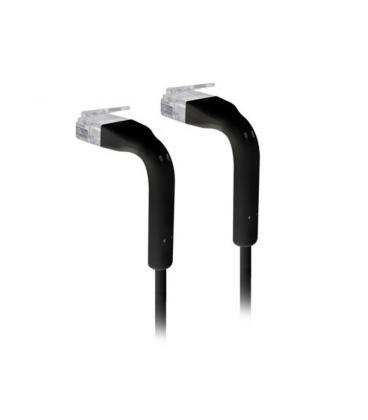 Cable acodado ubiquiti u-cable-patch-rj45-bk/ 10cm/ negro - Imagen 1