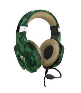 Auriculares Gaming con Micrófono Trust Gaming Carus GXT 323C/ Jack 3.5/ Verde Camuflaje